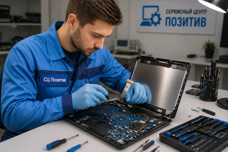 Ремонт шлейфа матрицы ноутбука в Краснознаменске