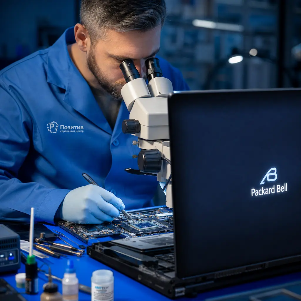 Замена видеокарты ноутбука Packard Bell в Краснознаменске