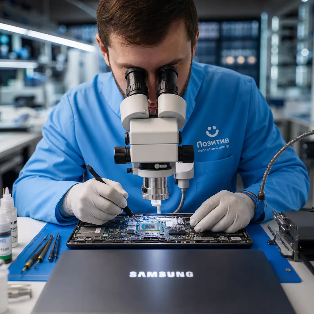 Замена видеокарты ноутбука Samsung в Краснознаменске