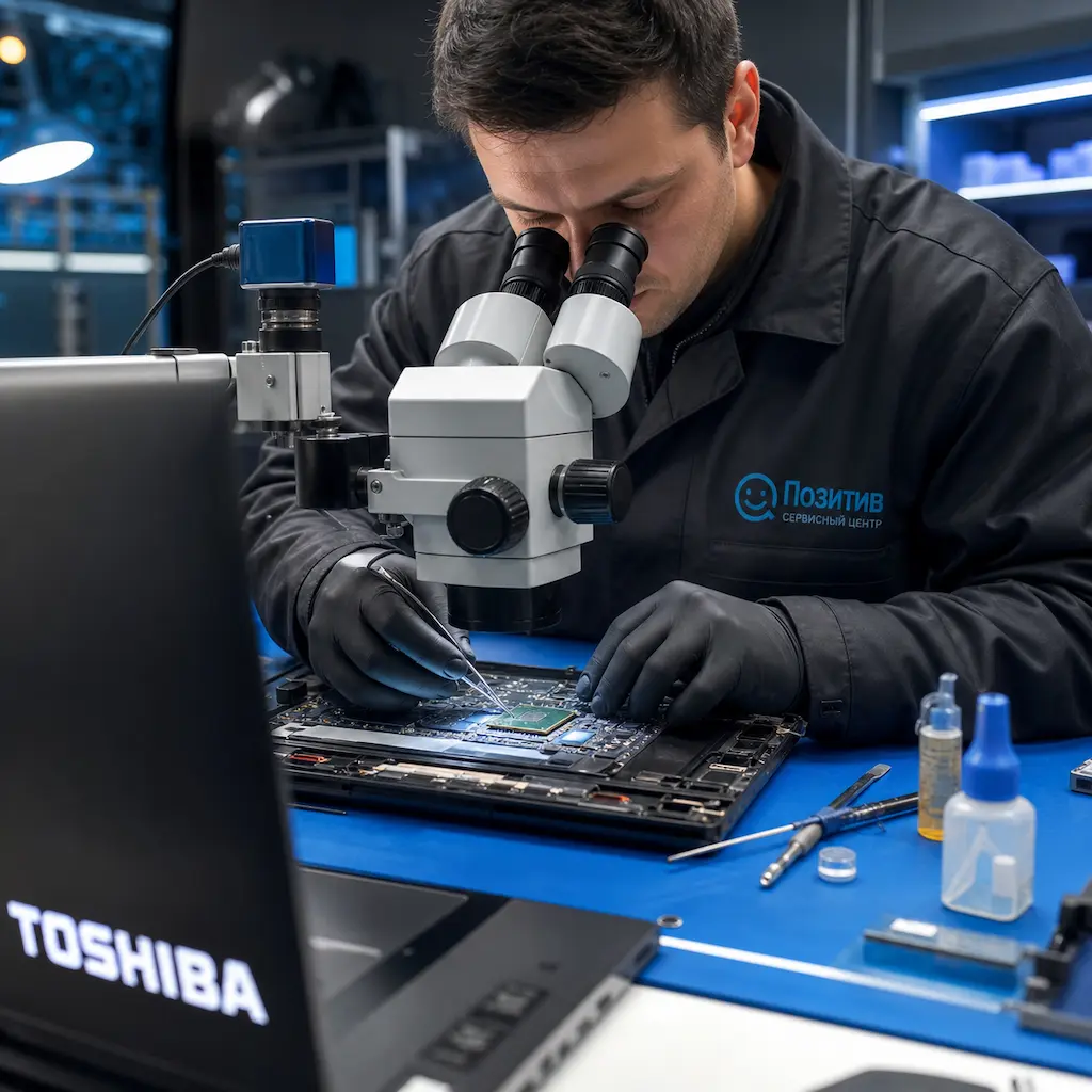Замена видеокарты ноутбука Toshiba в Краснознаменске