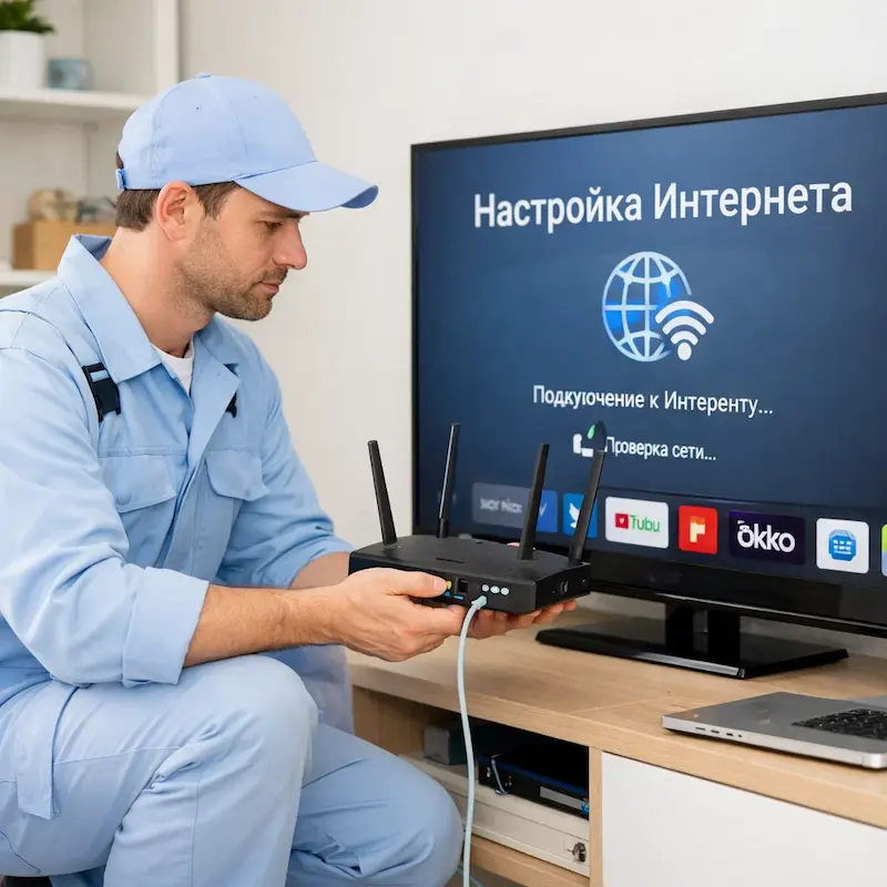 Настройка интернета на телевизоре в Краснознаменске