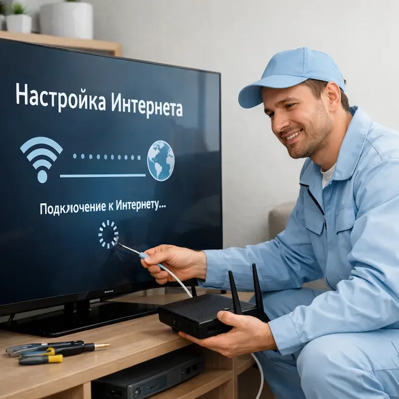 Настройка интернета на ТВ в Краснознаменске