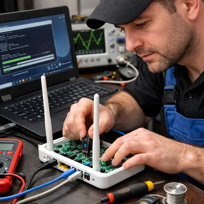 Перепрошивка WiFi роутера в Краснознаменске