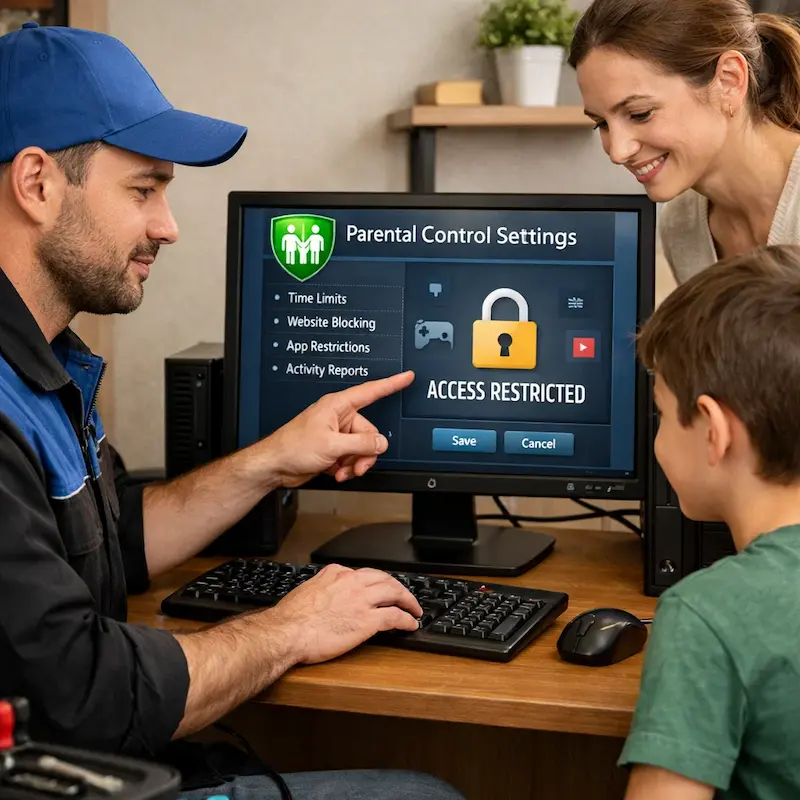 Родительский контроль на компьютере и ноутбуке в Краснознаменске