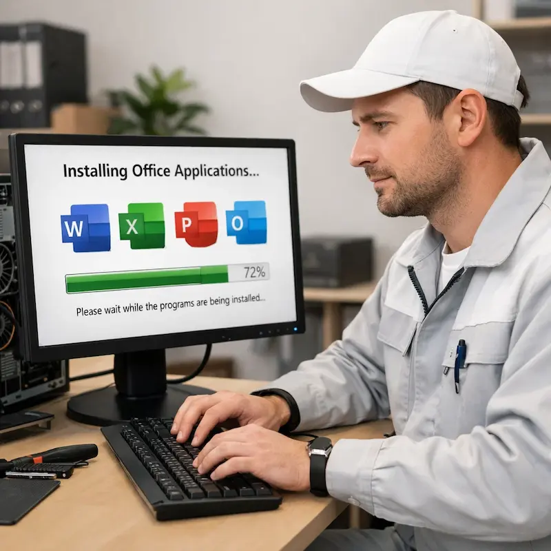 установка офисных программ на компьютер в Краснознаменске