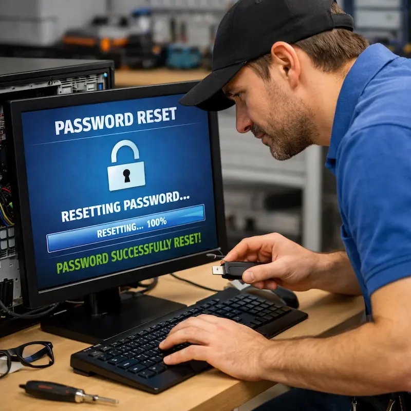 Сброс пароля от компьютера в Краснознаменске