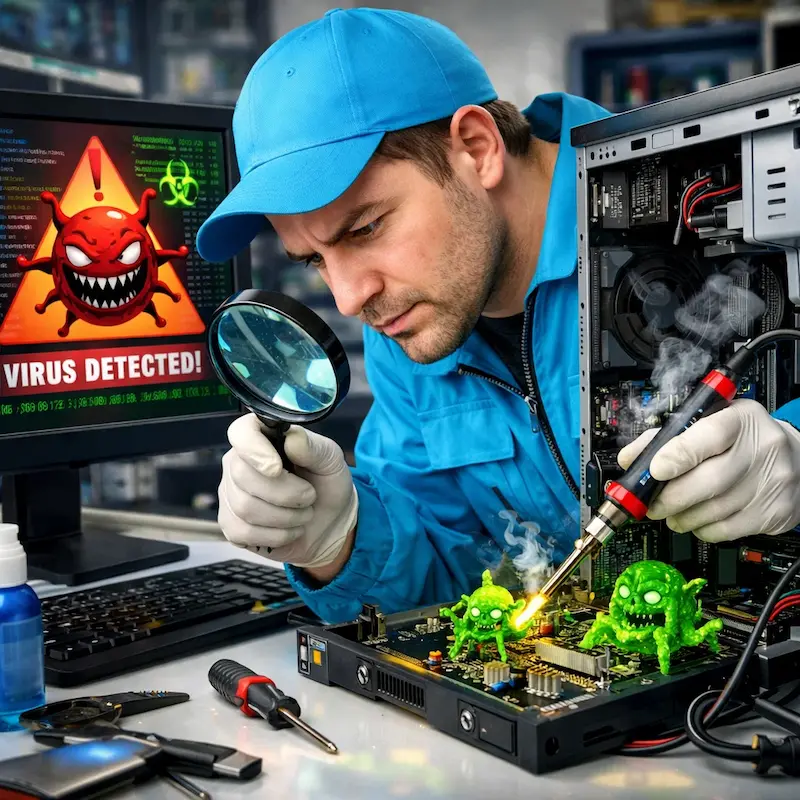 Вылечить компьютерный вирус в Краснознаменске